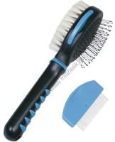 NOBBY щетка для щенков двухсторонняя малая 1х12