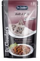 Dr.Clauder`s 85 г пауч для взрослых кошек с телятиной и индейкой кусочки в соусе 