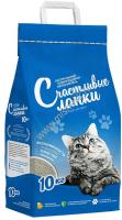 Счастливые Лапки 10 кг комкующийся наполнитель для кошачьих туалетов 