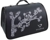 DOGMAN Лира №1 35х23х22 см сумка-переноска цвет черный панда 
