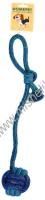 HOMEPET SEASIDE Ф 6 см х 47 см игрушка для собак узел из каната на веревке с петлей сине-голубой