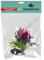 HOMEFISH 16 см Колеус растение для аквариума пластиковое с грузом