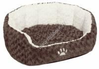 NOBBY NEIKU 55 см х 50 см х 21 см лежак мягкий коричневый белый 