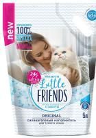 Little Friends 5 л Original силикагелевый наполнитель для кошачьих туалетов п/м пакет 