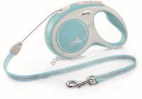 FLEXI COMFORT S 8 м до 12 кг рулетка светло-голубая трос