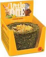 LITTLE ONE 120 г лукошко лакомство-игрушка для грызунов цветочное съедобное из садовой петрушки и цветков календулы
