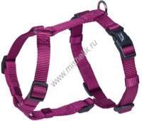 NOBBY CLASSIC грудь 70-90 см ширина 25 мм шлейка для собак нейлон малиновая 
