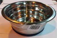 ANKUR 0,80 л миска металлическая ребристая вакуумное крепление