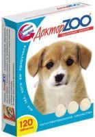 ДОКТОР ZOO Здоровый щенок 120 шт мультивитаминное лакомство с кальцием, фосфором и витамином Д3 для щенков