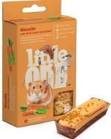 LITTLE ONE 5х7 г бисквиты для мелких грызунов с морковью и шпинатом 