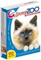 ДОКТОР ZOO Здоровая кошка 90 шт мультивитаминное лакомство с морскими водорослями для кошек 