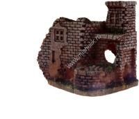 HOMEFISH Замок 10,5 см х 7 см х 9 см грот для аквариума