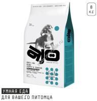 AJO Dog Mini Puppy Junior 8 кг сухой полнорационный корм для щенков малых пород курица с гречкой