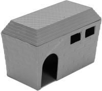 HOMEPET 15 см х 8,5 см х 10 см домик для грызунов пластиковый серый 1х40