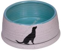 NOBBY LUNA 0,46 л 15,5 см х 6,5 см миска бело-голубая с рисунком керамика 