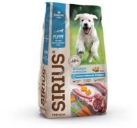 SIRIUS 15 кг сухой корм для щенков и молодых собак ягненок и рис