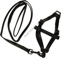 NOBBY шлейка для грызунов черная 1х3