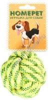 HOMEPET SEASIDE Ф 7 см игрушка для собак узел из каната желто-синий