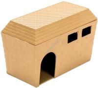 HOMEPET 15 см х 8,5 см х 10 см домик для грызунов пластиковый бежевый 1х40