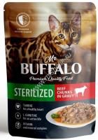 MR.BUFFALO STERILIZED 85 г пауч влажный корм для стерилизованных котов и кошек говядина в соусе 