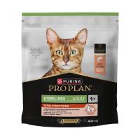 PRO PLAN 400 г сухой корм для взрослых стерилизованных кошек и кастрированных котов, для поддержания органов чувств, с высоким содержанием лосося 