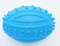 HOMEPET TPR 8,9 см игрушка для собак мяч регби с шипами с пищалкой