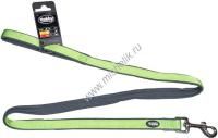 NOBBY CLASSIC PRENO длина 120 см ширина 15-20 мм поводок для собак нейлон зеленый серый 1х72