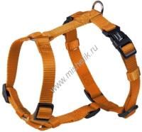 NOBBY CLASSIC грудь 70-90 см ширина 25 мм шлейка для собак нейлон оранжевая 