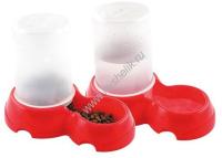 ДАРЭЛЛ 1000 мл автопоилка/автокормушка пластиковая, бежевая 