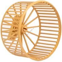 HOMEPET D 9 см колесо для грызунов без подставки пластиковое бежевое 