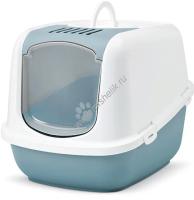 SAVIC NESTOR 56 см х 39 см х 38,5 см туалет для кошек закрытый белый, голубой камень 