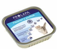 Prolapa Premium 100 г ламистер полнорационный консервированный корм паштет с рыбой для кошек 