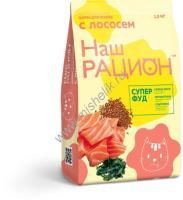 Наш Рацион 1,5 кг сухой корм для взрослых кошек лосось