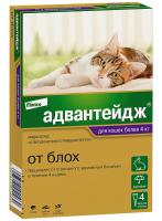 Bayer Адвантейдж 80 К для кошек больше 4 кг от блох (4 пипетки х 0,8 мл)