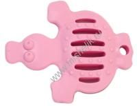 HOMEPET Dental 13,5 см х 11 см игрушка для собак утка розовая