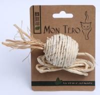 МОН ТЕРО ЭКО игрушка для кошек мячик с хвостиком 