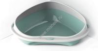 GEORPLAST SHUTTLE CORNER 49 см туалет для кошек угловой с бортом салатовый 