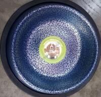 ANKUR 0,35 л миска металлическая винтажная резиновое основание синяя