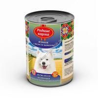 РОДНЫЕ КОРМА 970 г консервы для собак ягненок с рисом по-кавказски 