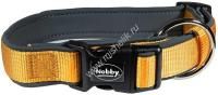 NOBBY CLASSIC длина 50-65 см ширина 25-35 мм ошейник для собак нейлон оранжевый серый 1х48