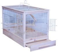 ДАРЭЛЛ Ретро-кантри 71х33,5х51 см клетка для птиц из дерева белая большая