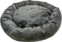 HOMEPET Plush 52 см х 52 см х 14 см лежак ватрушка темно-зеленая для домашних животных