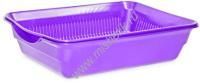 HOMECAT Atlantis 36 см х 25,5 см х 9,0 см лоток с сеткой фиолетовый перламутр