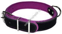 АРКОН Фетр 44 - 58 см х 35 мм ошейник для собак черный фиолетовый