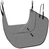 NOBBY 145 см х 160 см подстилка на заднее сидение для собак оксфорд черно-серая