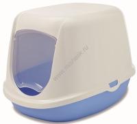 SAVIC DUCHESSE туалет для кошек закрытый белый голубой 