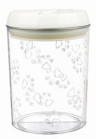 Контейнер для еды и лакомств, пластик, 1.5 л/ф 12 x 17.5 см, белый