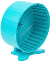 HOMEPET D 14 см колесо для грызунов полузакрытое с подставкой пластиковое бирюзовое