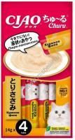 INABA Ciao Churu 4х14 г пюре для кошек куриное филе 