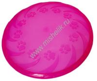 HOMEPET TPR Ф 22 см игрушка для собак фрисби розовая